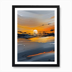 Sunset Canvas Art Art Print