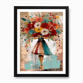 Flower Girl 4 Art Print