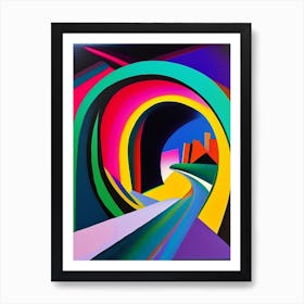 Black Hole Abstract Modern Pop Space Art Print