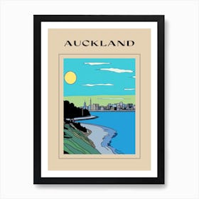 Minimal Design Style Of Auckland, New Zealand 3 Poster Art Print