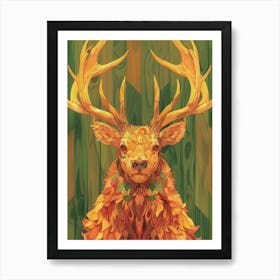 Stag Illustration 1 Art Print