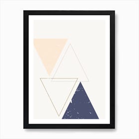 Boho Triangles Art Print