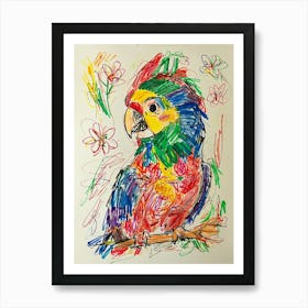 Colorful Parrot 7 Art Print