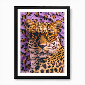 Leopard In Sunglasses 1 Art Print