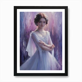 Princess In A White Dress Art Print