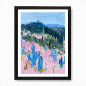 Pink Cactus Art Print