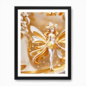 Golden Fairy Art Print