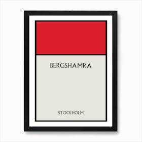 Bergshamra Stockholm Art Print