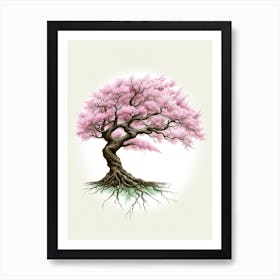 Sakura tree of life Art Print