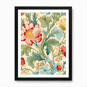 Floral Wallpaper 139 Art Print