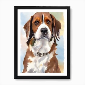 Petit Basset Griffon Vendeen 2 Watercolour Dog Art Print