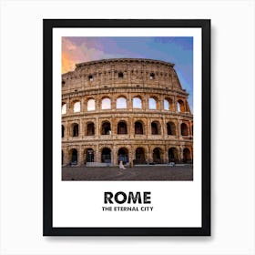 Rome, City, Landscape, Cityscape, Art, Wall Print Art Print