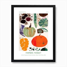 Avocado Vegetables Farmers Market 3 Union Square Greenmarket, New York City, Usa Art Print