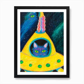 Space Cat Art Print