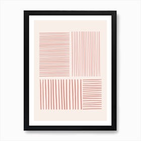 Pink Lines Art Print