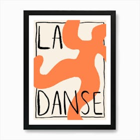 La Danse Orange Art Print