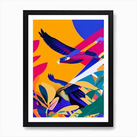 Harrier Pop Matisse Bird Art Print