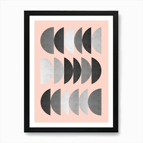 Minimalist geometric shapes 5 Art Print