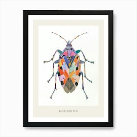 Colourful Insect Illustration Boxelder Bug 17 Poster Art Print