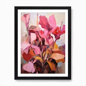 Fall Flower Painting Cyclamen 2 Art Print