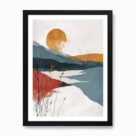 Sunset In Sweden Art Print