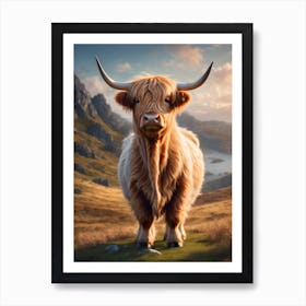 Highland Cow 28 Art Print