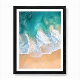 Aerial View Of A Beach 129 Art Print