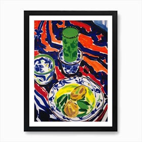 Pistacchio Pudding Painting 4 Art Print