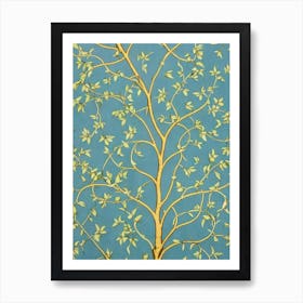 Golden Chain Tree 2 tree Vintage Botanical Art Print