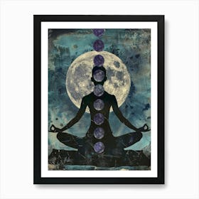 Full Moon Meditation Art Print