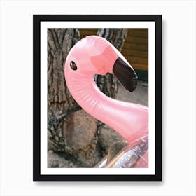 Inflatable Pink Flamingo Floatie // Ibiza Travel Photography Art Print