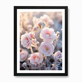 Frosty Botanical Portulaca 1 Art Print