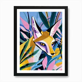 Fox In The Jungle Art Print