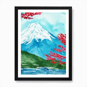 Fuji Watercolor Art Print