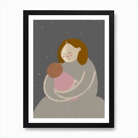 Mum And Baby Art Print
