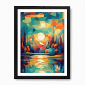 Abstract Landscape Painting 2 Art Print