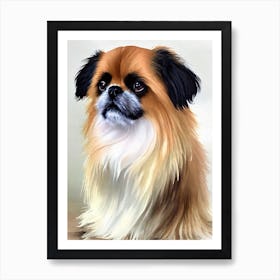 Pekingese Watercolour Dog Art Print