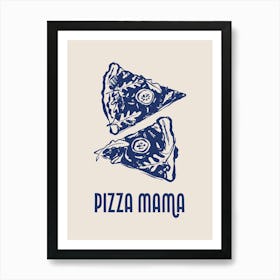 Italian Pizza Mama Poster, Italy Wall Art, Home Decor, Italian Flag Vino Pasta, Kitchen Decor Art Print