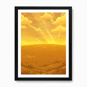 Desert Landscape 42 Art Print