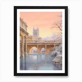 Dreamy Winter Painting Bath United Kingdom 4 Art Print