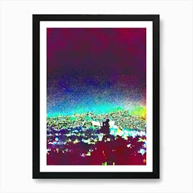 Cityscape At Night 30 By Binod Dawadi Poster