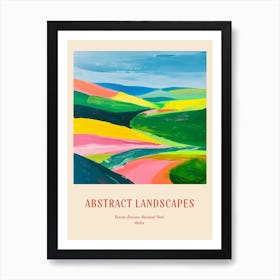 Colourful Abstract Brecon Beacons National Par 298e5b78 4cb3 481b Bd7e 8edbe2062e59 Poster Art Print