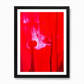 Red Poppies. Abstract colorful paint background. 1 Art Print