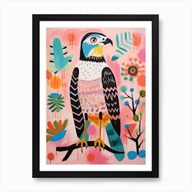 Pink Scandi Osprey 4 Art Print