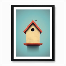 Minimalist Birdhouse3 Art Print