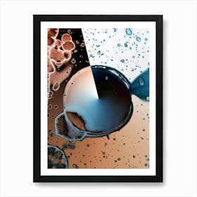 Modern Abstraction Eclipse Of The Moon Art Print