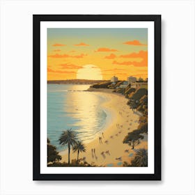 Manly Beach Golden Tones 1 Art Print