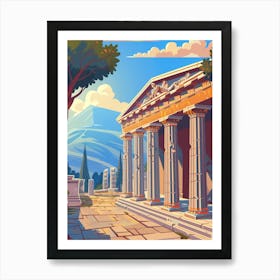 Greek Temple Art Print