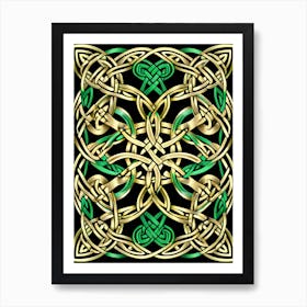 Abstract Celtic Knot 3 Art Print