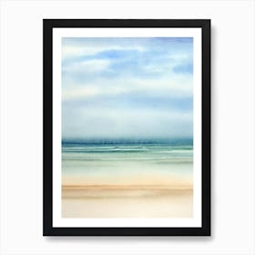 Plage Du Touquet 4, France Watercolour Art Print